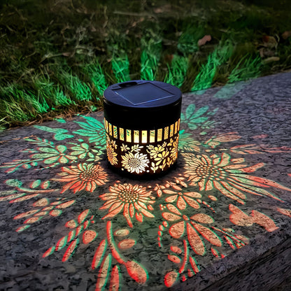 Solar Mandala Wall Light | Outdoor Garden Fence Projector Lamp 🪐🌌