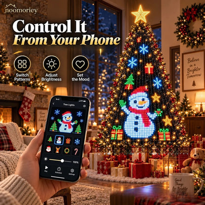 🔥Smart APP & Remote RGB Christmas Tree Lights🎄