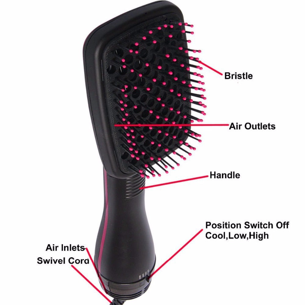 2 in 1 Comfort Comb Design Multifunctional Hair Dryer. Fast Drying Hair Styling Tool. Hairdressing Comb Hot Air Brush. Makeup Products. Hair Straightener Comb