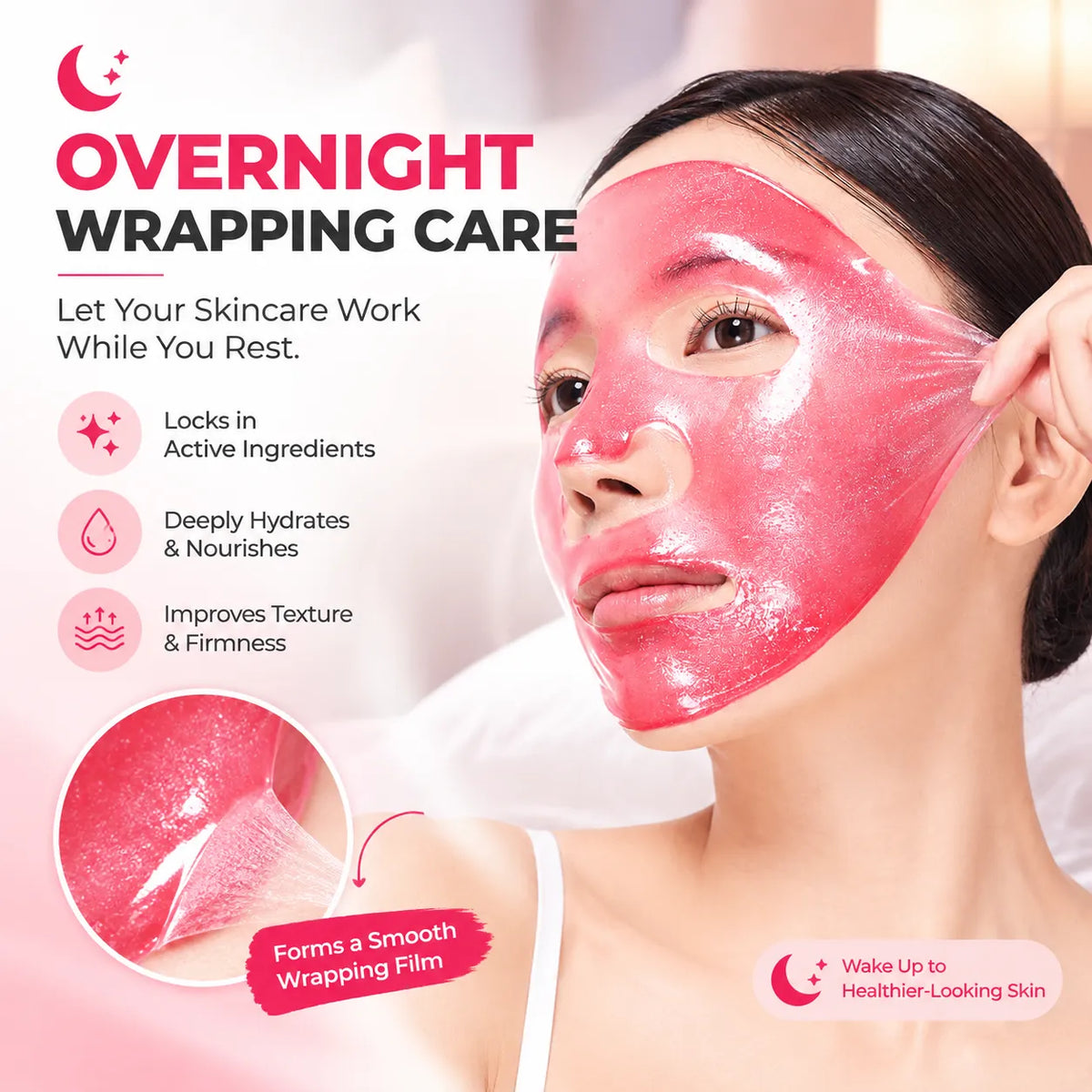🎁Triple Brightening Overnight Wrapping Mask – TXA, Astaxanthin & Niacinamide Hydrating Peel-Off Face Mask, 80ml