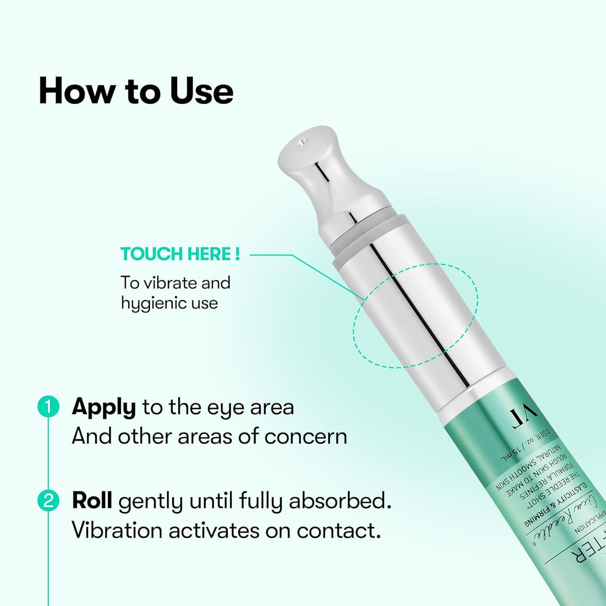 🔥PDRN Reedle Shot Eye Lifter- Micro Vibrations , 4D tightening effects for Puffy Eyes, Dark Circles & Under Eye Bags