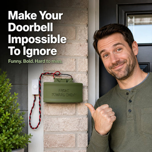 🔥LAST DAY 49% OFF - 🎖️Classic Military Theme Door Sign Doorbell Cover Prank