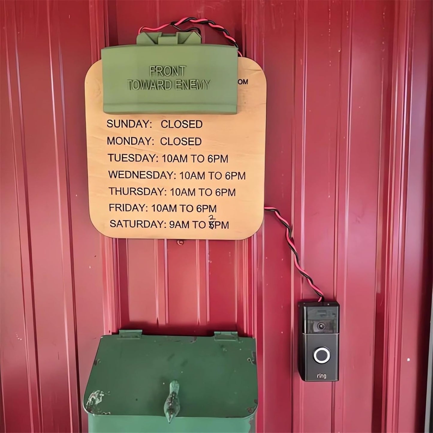 🔥LAST DAY 49% OFF - 🎖️Classic Military Theme Door Sign Doorbell Cover Prank
