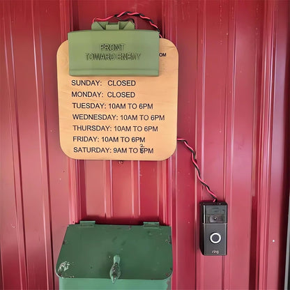 🔥LAST DAY 49% OFF - 🎖️Classic Military Theme Door Sign Doorbell Cover Prank
