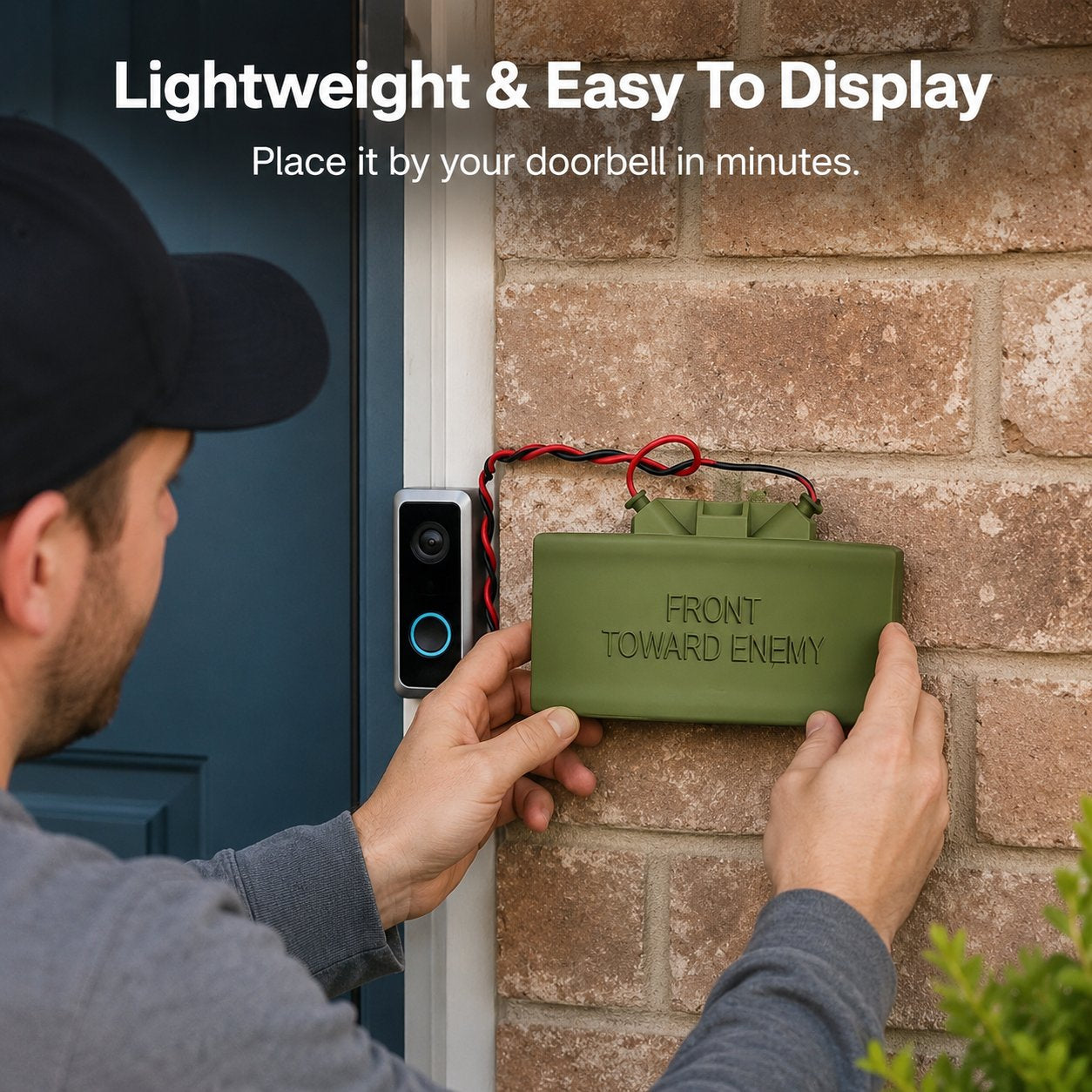 🔥LAST DAY 49% OFF - 🎖️Classic Military Theme Door Sign Doorbell Cover Prank