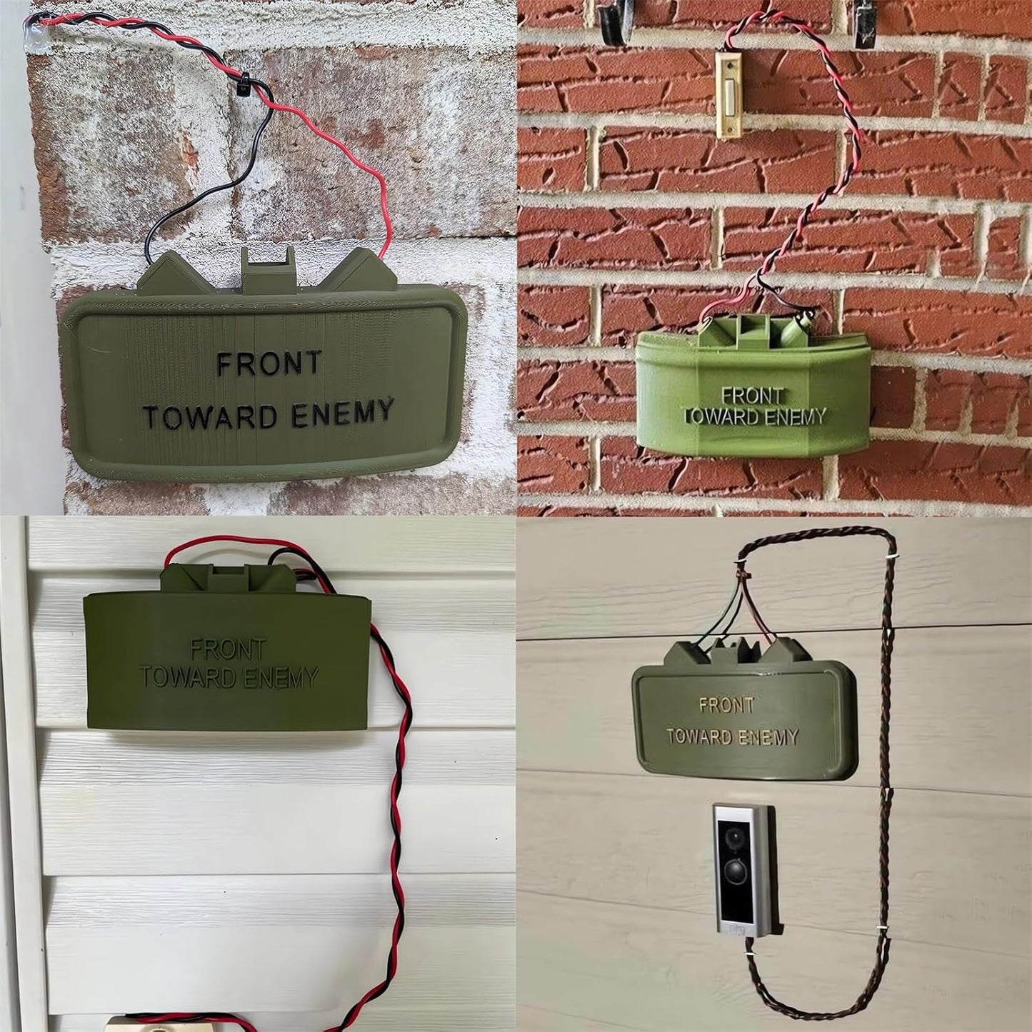 🔥LAST DAY 49% OFF - 🎖️Classic Military Theme Door Sign Doorbell Cover Prank