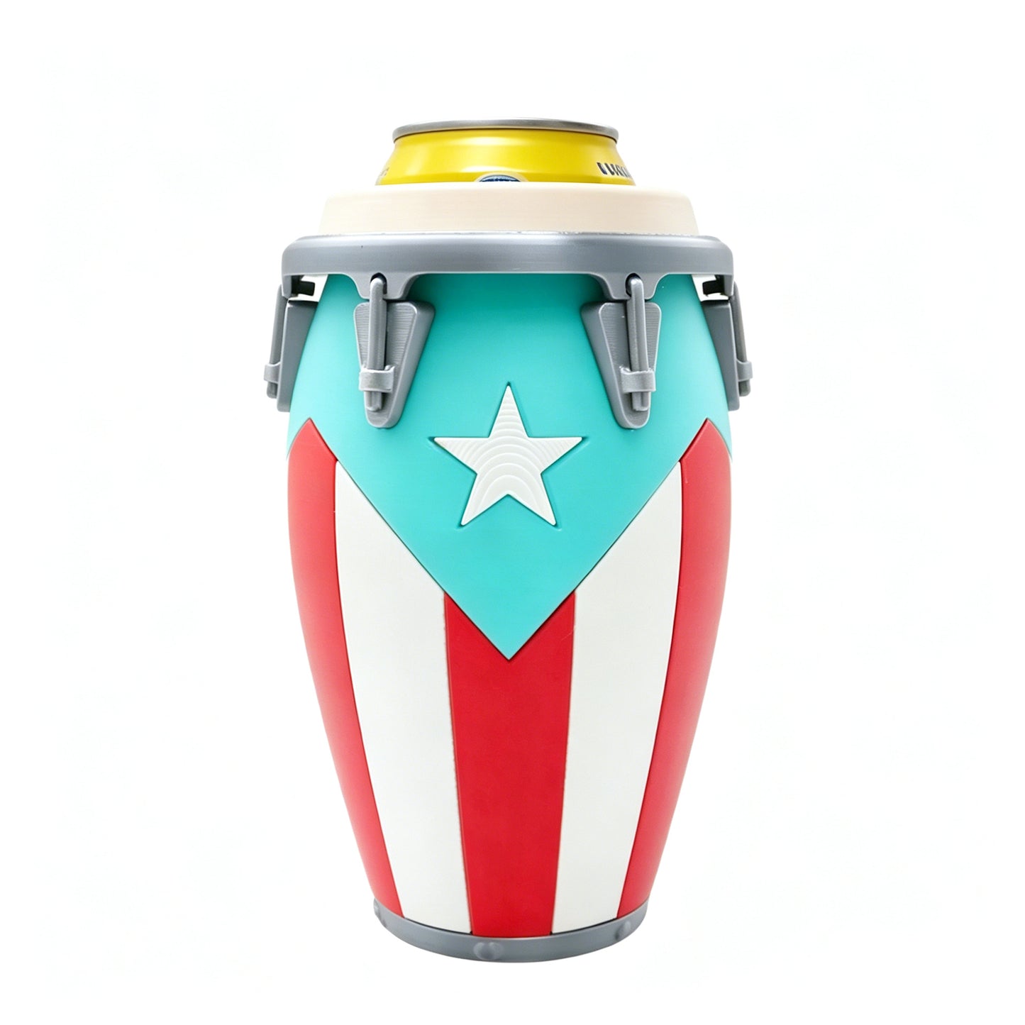 Conga Style Can Holder – 3D Printed 12oz Can Stand, Portable Drink Carrier