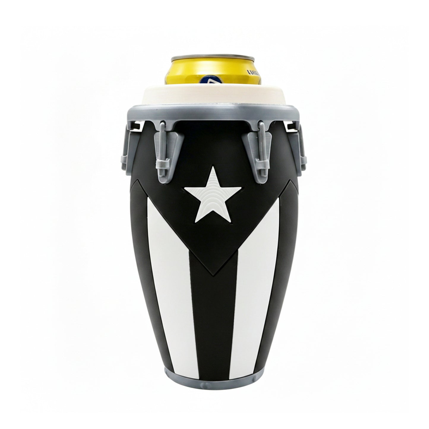 Conga Style Can Holder – 3D Printed 12oz Can Stand, Portable Drink Carrier