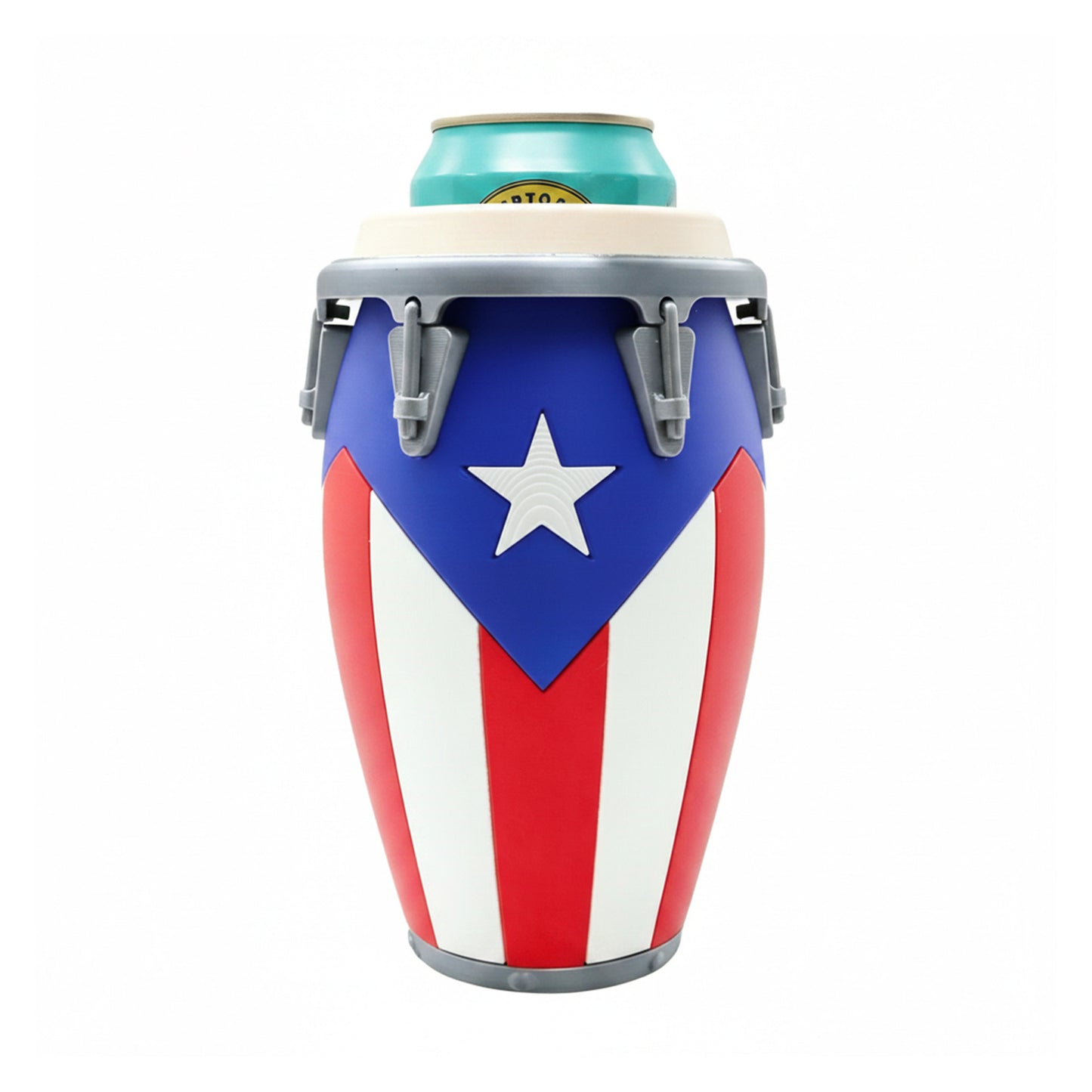 Conga Style Can Holder – 3D Printed 12oz Can Stand, Portable Drink Carrier