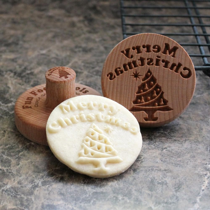 🔥Wood Cookie Stamp, 2.5 Inch