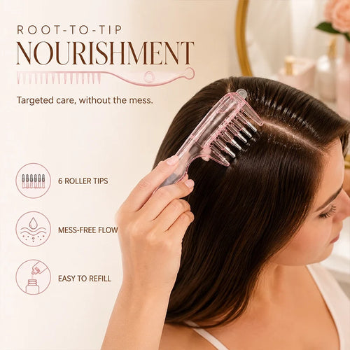 🔥Crystal Roller Scalp Oil Applicator Comb