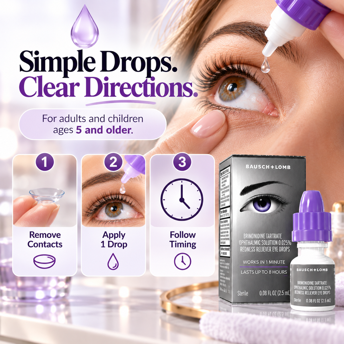 ❤️Fast-Acting Redness Relief Eye Drops – 2.5mL