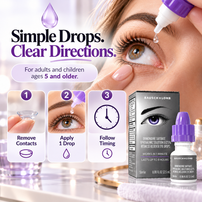 ❤️Fast-Acting Redness Relief Eye Drops – 2.5mL
