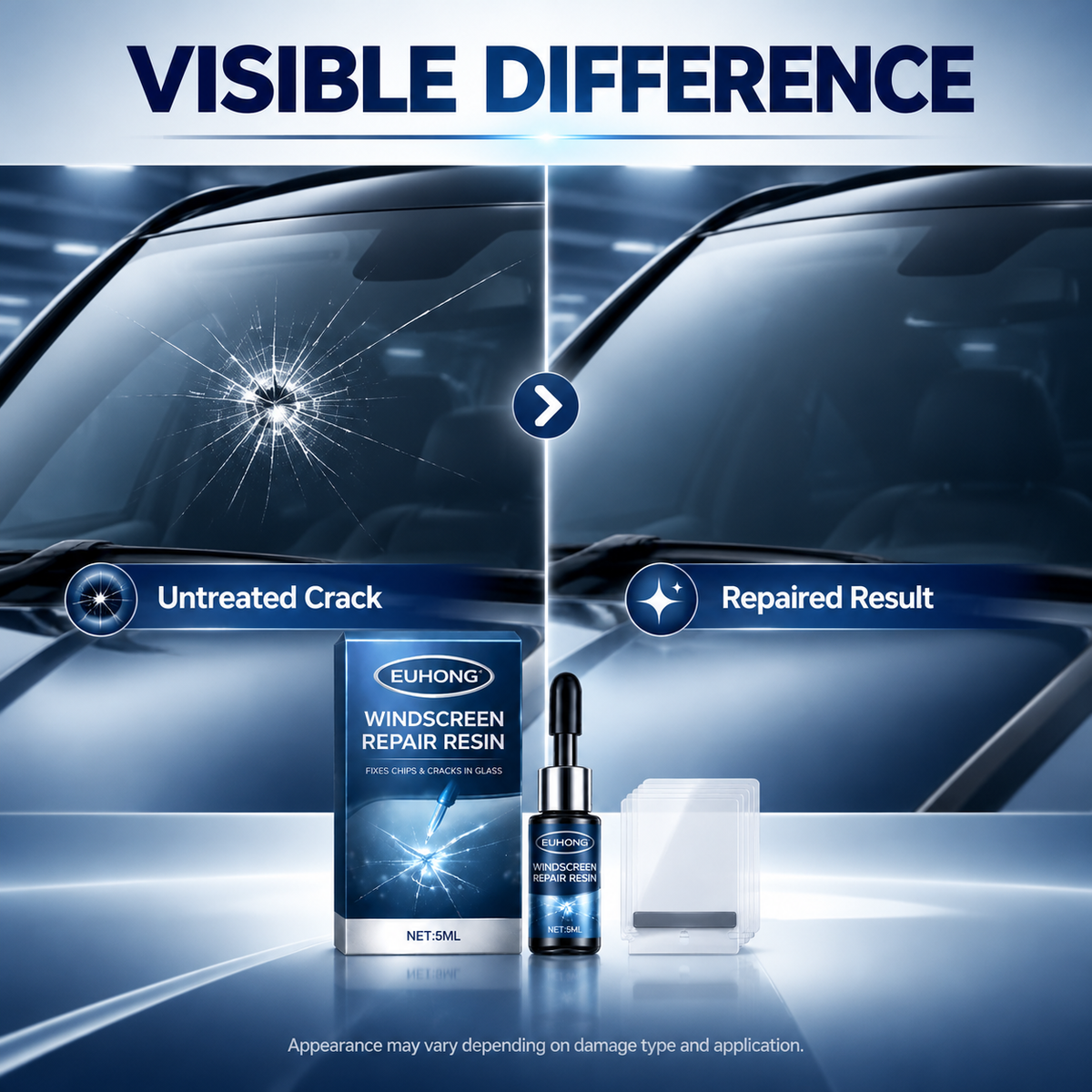 ❤️Windshield Repair Kit – Clear Glass Chip & Crack Repair