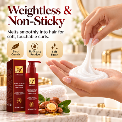 🔥Curl Defining Cream, Leave‑In Hair Treatment with Argan & Avocado Oil