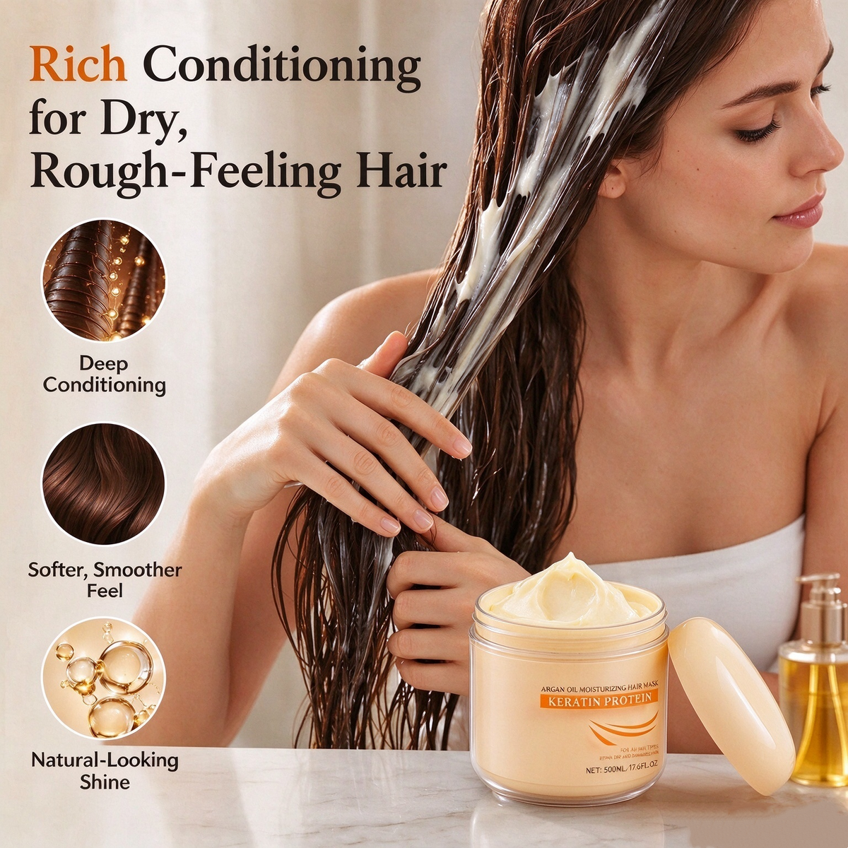 🔥Collagen Repair Hair Mask for Dry Damaged Hair