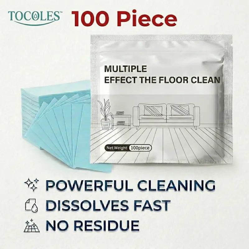 100 Piece Floor Cleaning Tablets Multi-Surface Cleaner