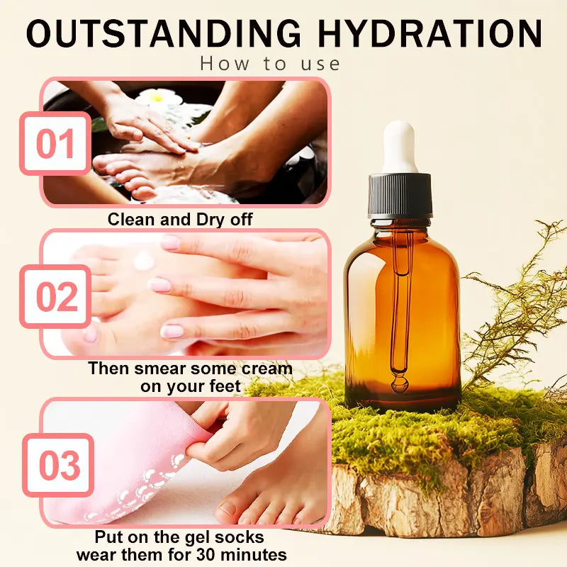 Moisturizing Socks - Silicone Socks for Dry Cracked Feet Women