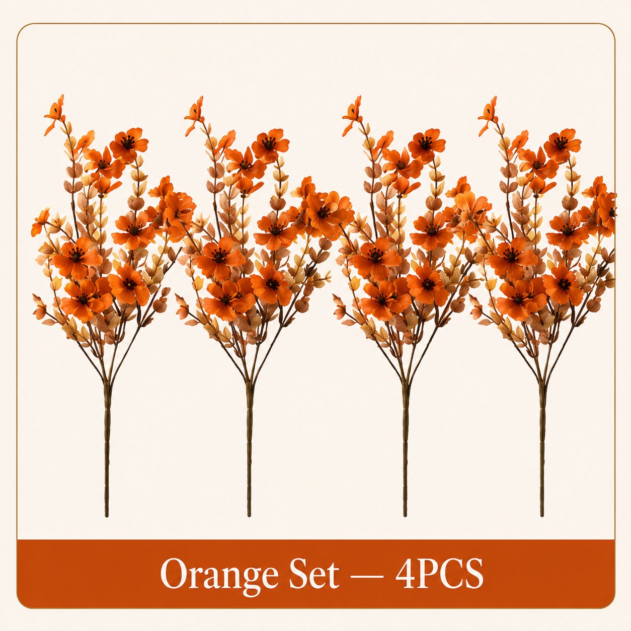 Adjustable Fabric Fall Flower Bouquet Sets for Indoor & Outdoor Decor