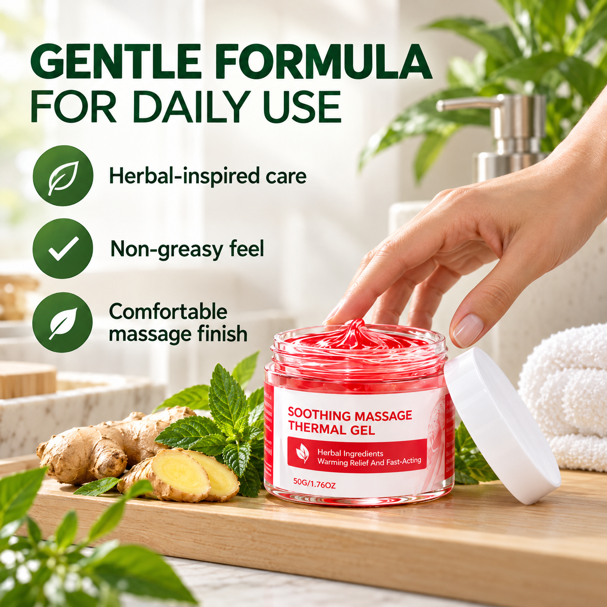 ✨Warming Joint Massage Gel – Herbal Comfort Care for Knees, Shoulders & More