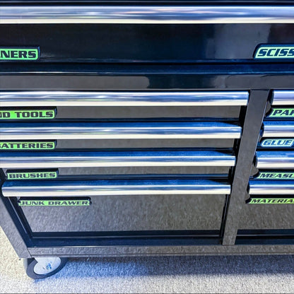 🌟12 Pack of  Magnetic Toolbox Labels🔩