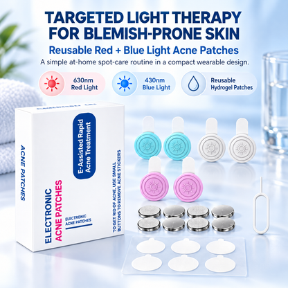 🔥Red Light Therapy Patches 6‑Pack, Reusable for Skin Blemish