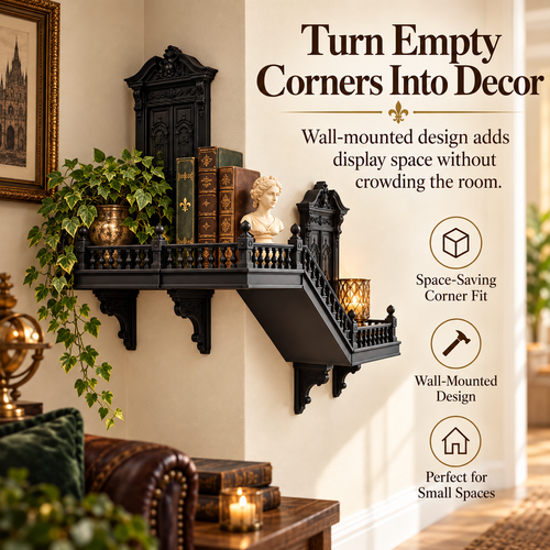 ❤️Gothic Corner Wall Shelf – Transform Empty Corners
