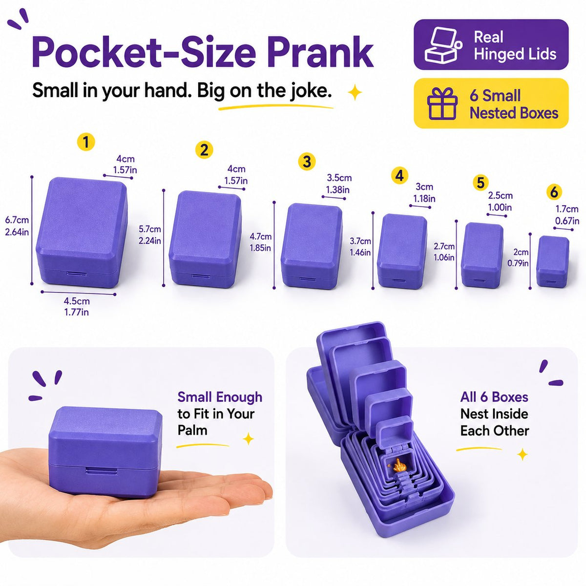 🔥 6-Layer Nesting Prank Gift Box