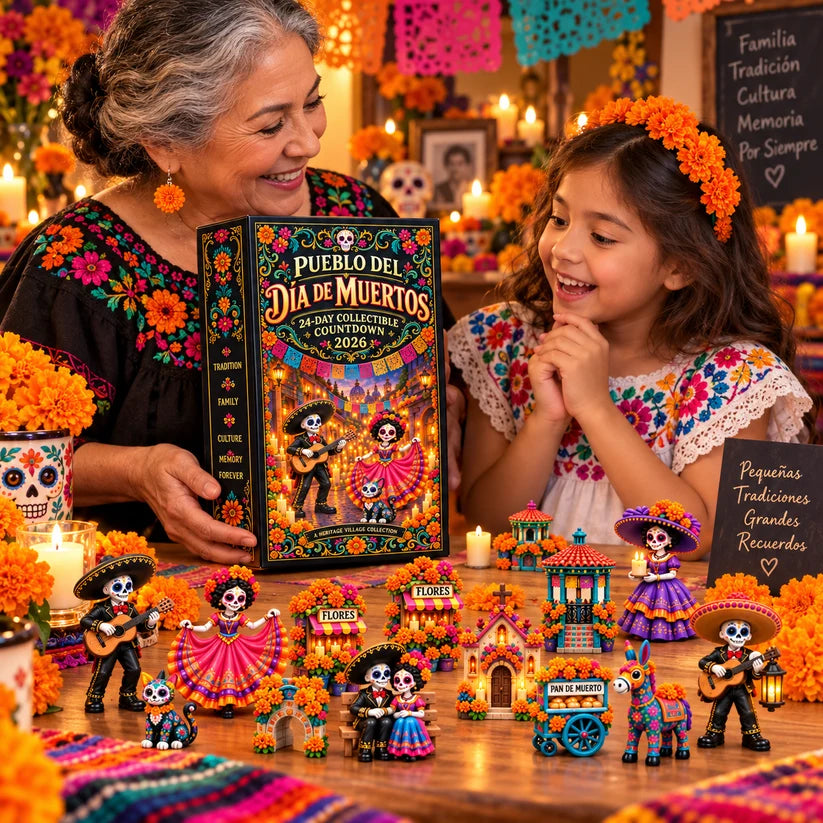 🎁Day of the Dead 2026 24-Day Miniature Village Countdown Calendar