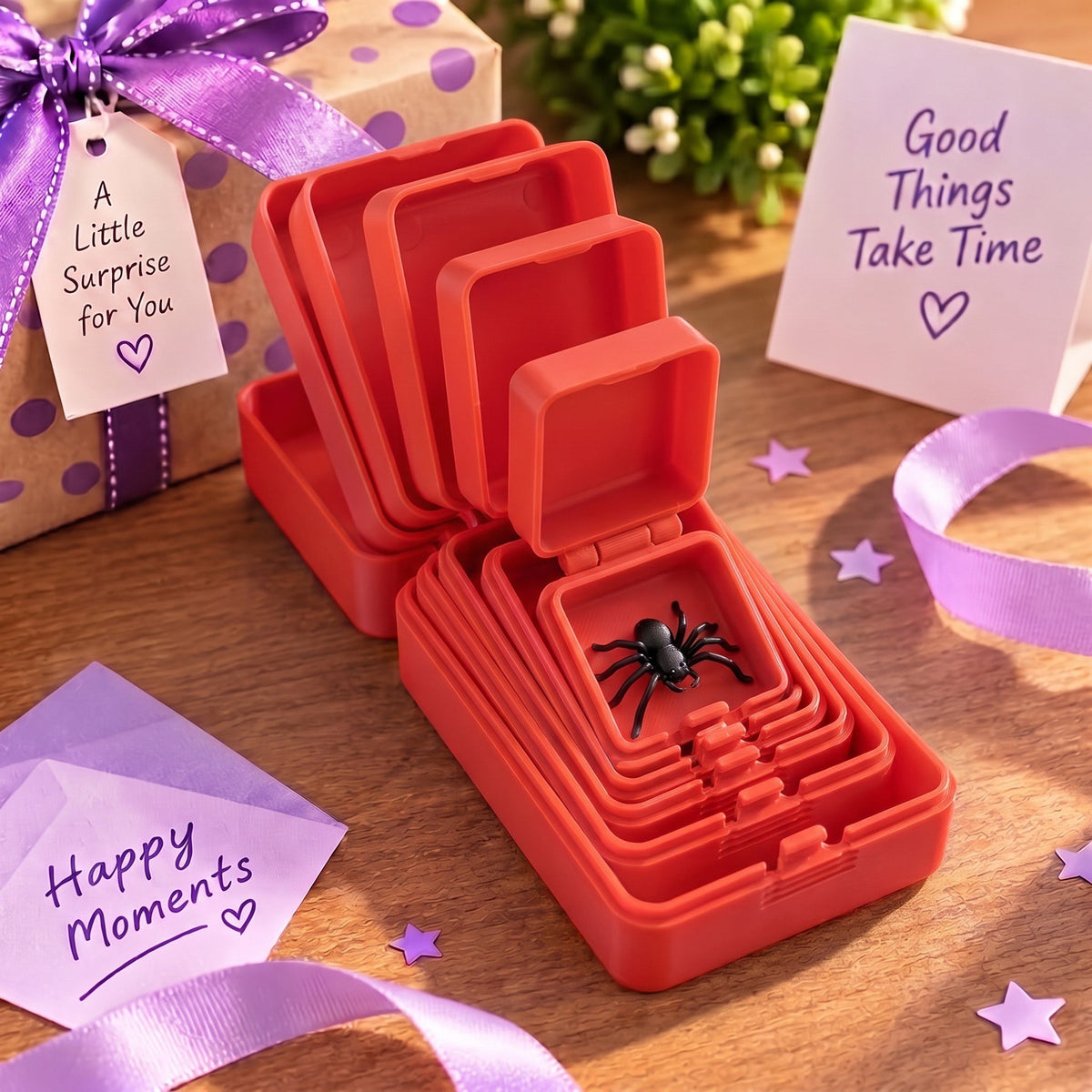 🔥 6-Layer Nesting Prank Gift Box