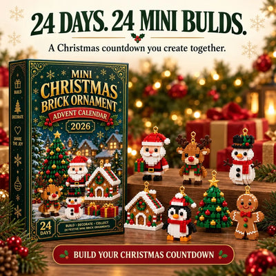 🎁24-Day Mini Christmas Brick Ornament Advent Calendar