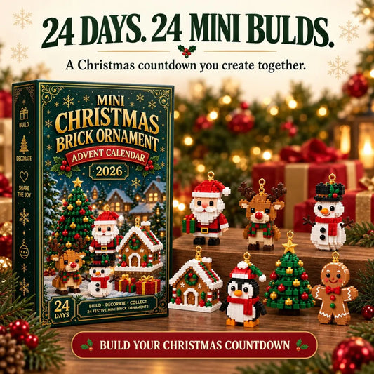 🎁24-Day Mini Christmas Brick Ornament Advent Calendar