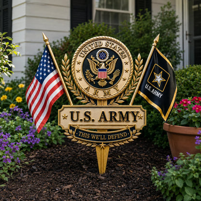 🇺🇸🎖️ Military Branch Tribute Garden Stakes