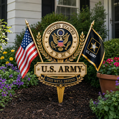 🇺🇸🎖️ Military Branch Tribute Garden Stakes