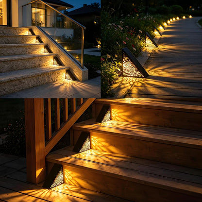 🎉Stepora - Solar Metal Outdoor Step Lights