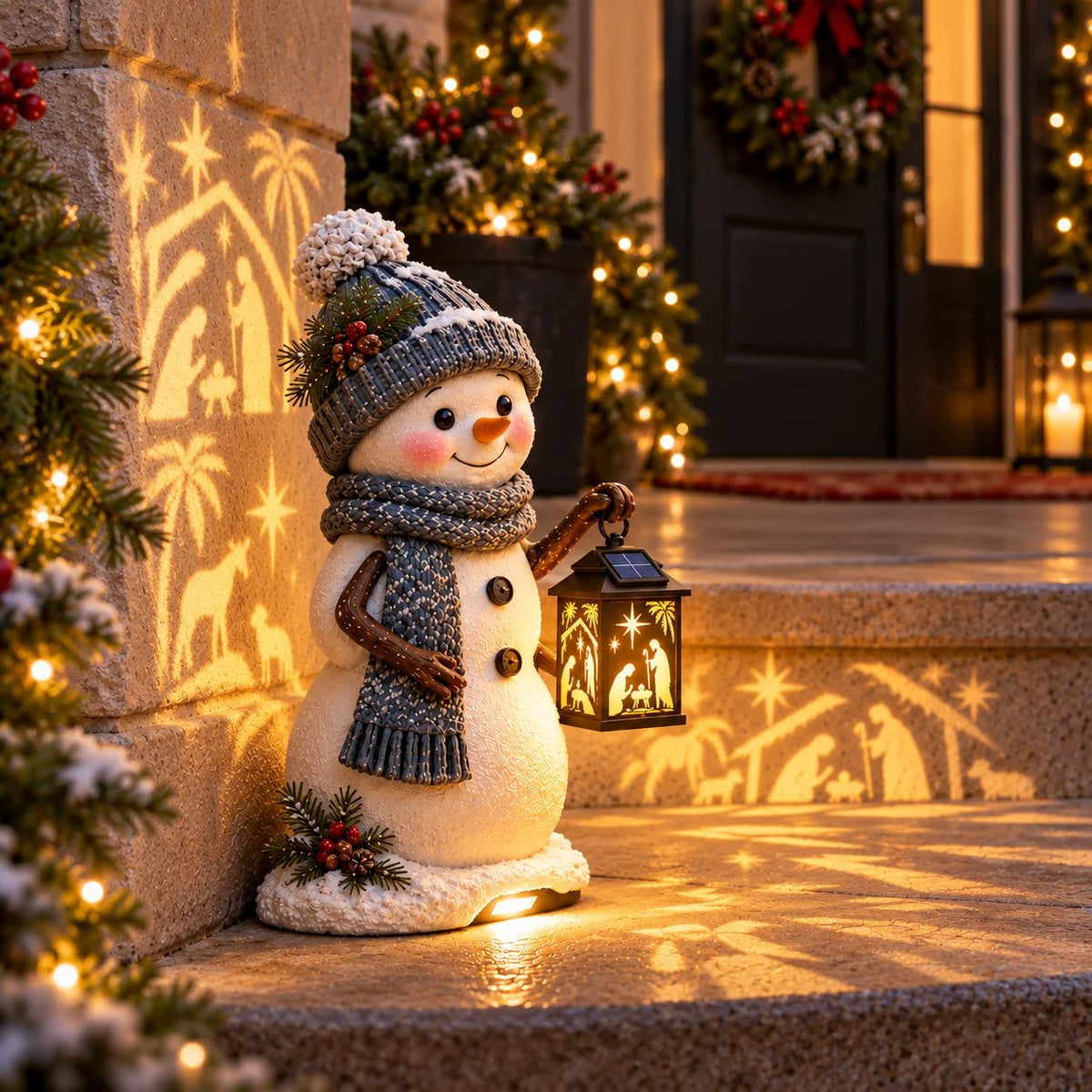 🎉 Solar Christmas Step Lights | 5 Festive Character Styles