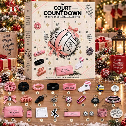 🎉Court Countdown Volleyball Advent Calendar 2026 - Tanirigifts