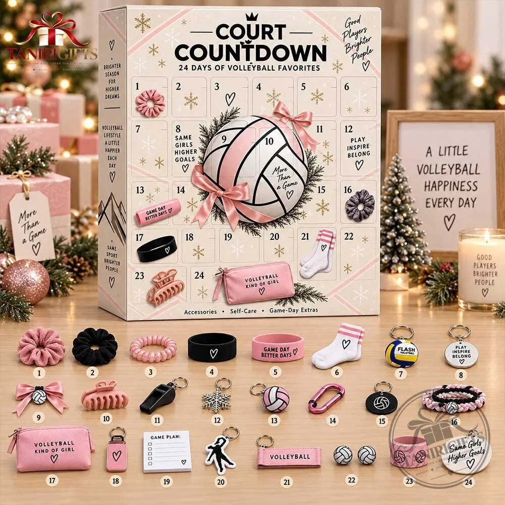🎉Court Countdown Volleyball Advent Calendar 2026 - Tanirigifts