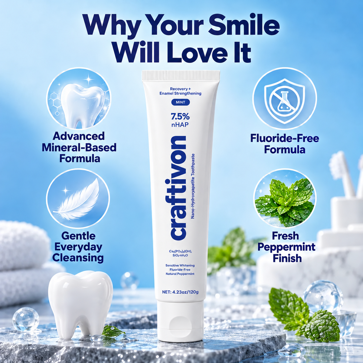 🔥Nano Hydroxyapatite Toothpaste