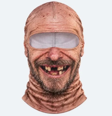 🔥Funny Old Man Face Balaclava Mask