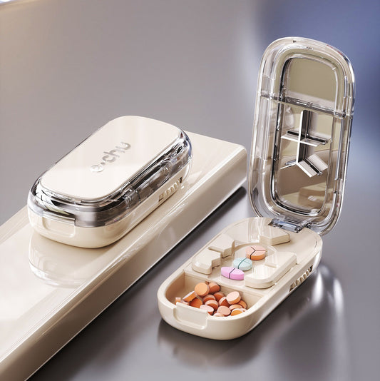 ✂️ Smart Pill Cutter & Splitter – Easily Cut Small Tablets into 1/2, 1/3 or 1/4 Portions