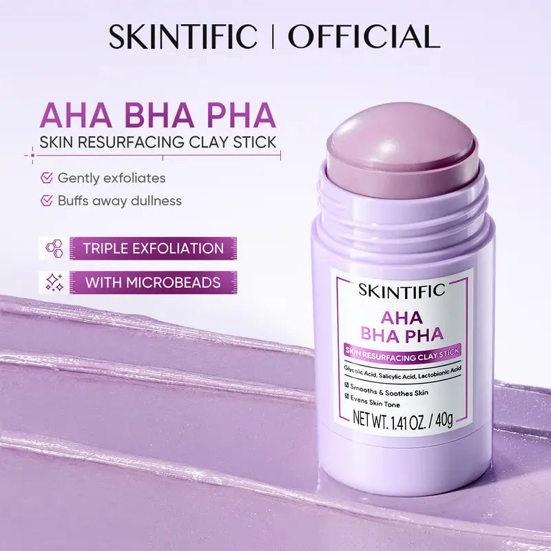 🎁AHA BHA PHA Skin Resurfacing Clay Stick With Microbeads