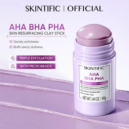 🎁AHA BHA PHA Skin Resurfacing Clay Stick With Microbeads
