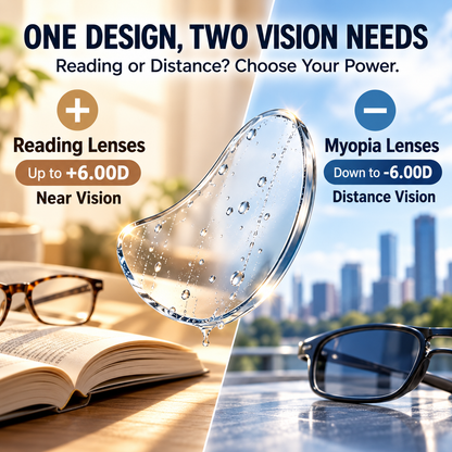 🔥Liquid Silicone Stick-On Lenses for Reading & Myopia