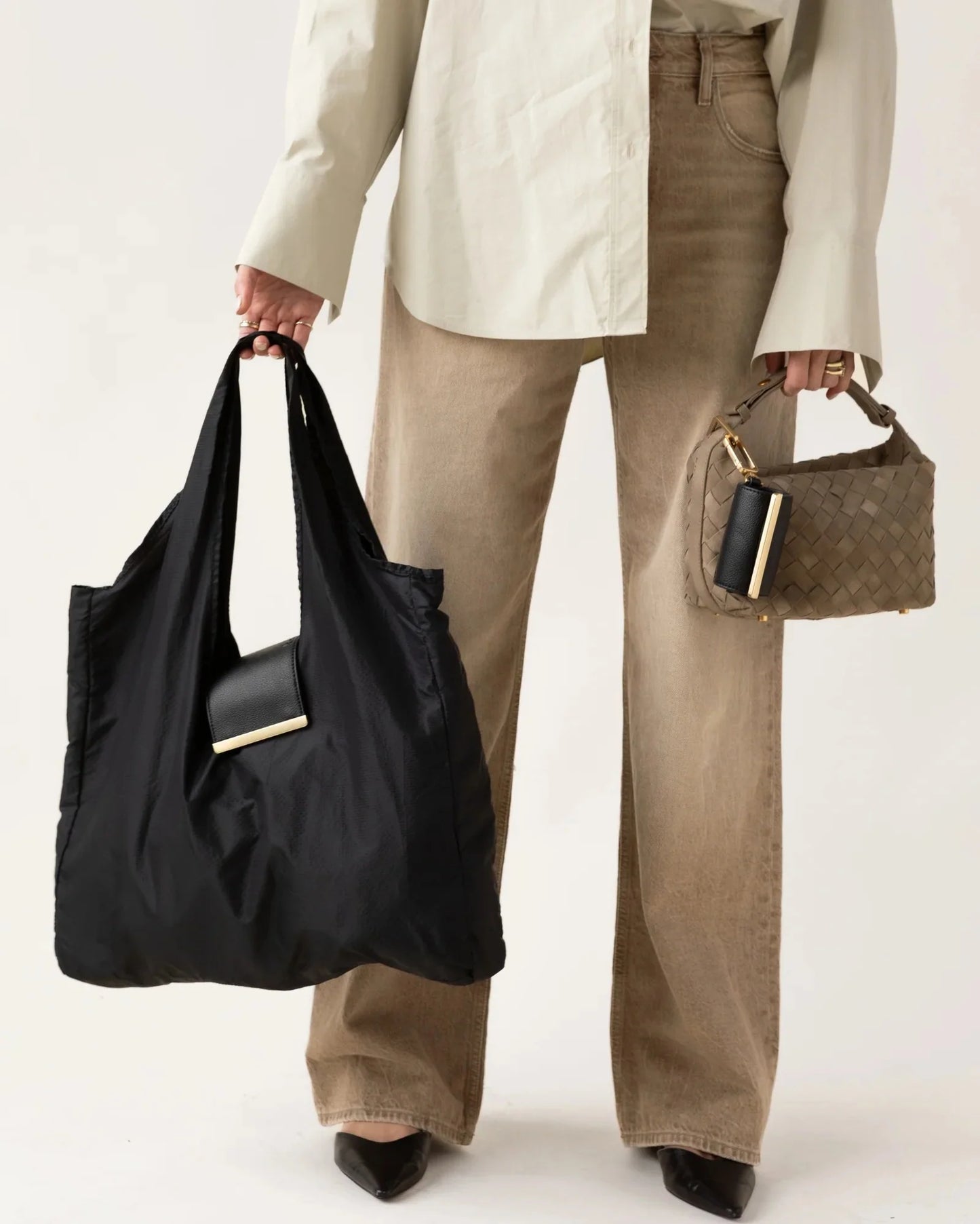 KEYCHAIN TOTE IN JET