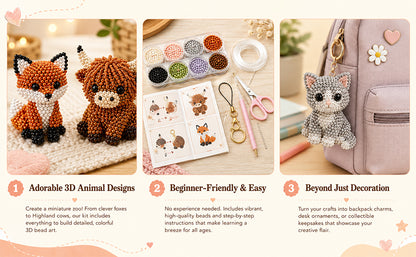 2026 Tiny 3D Beaded Animal DIY Kit