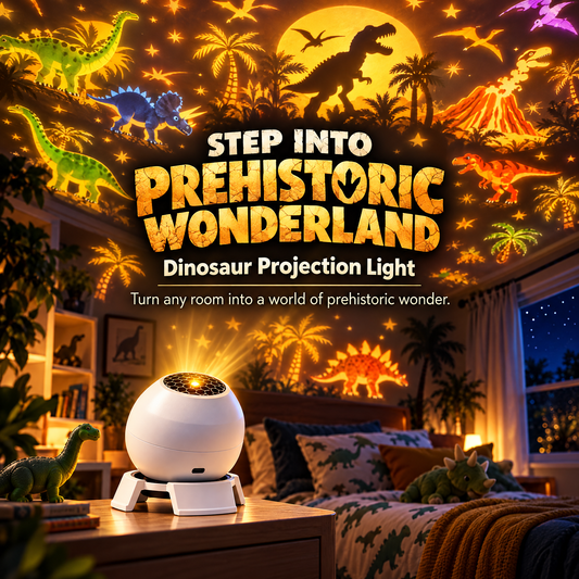 🔥Dinosaur Themed Dynamic Projection Lamp