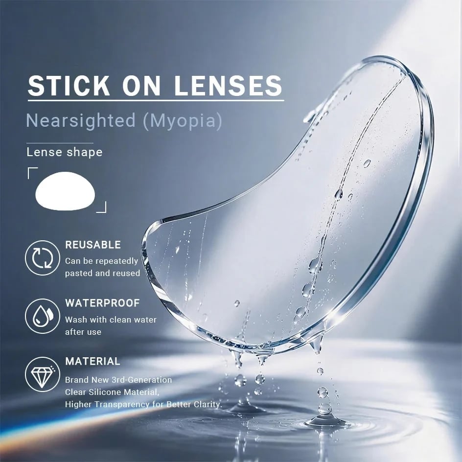 🔥Liquid Silicone Stick-On Lenses for Reading & Myopia
