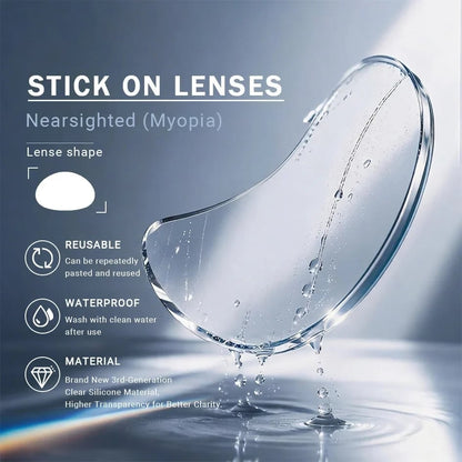 🔥Liquid Silicone Stick-On Lenses for Reading & Myopia
