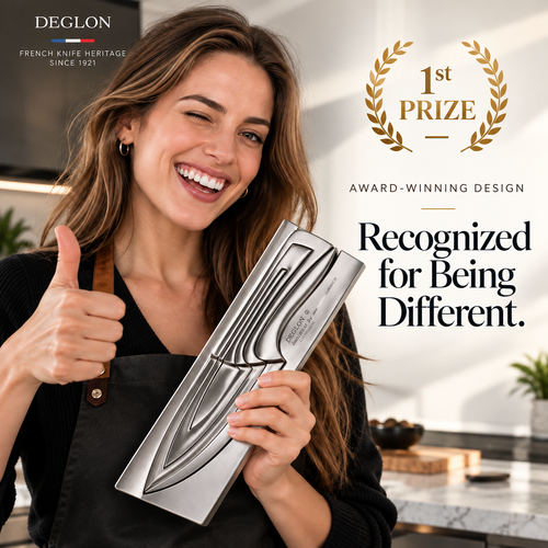 ❤️Deglon Meeting 4-Piece Nested Stainless Steel Knife Set